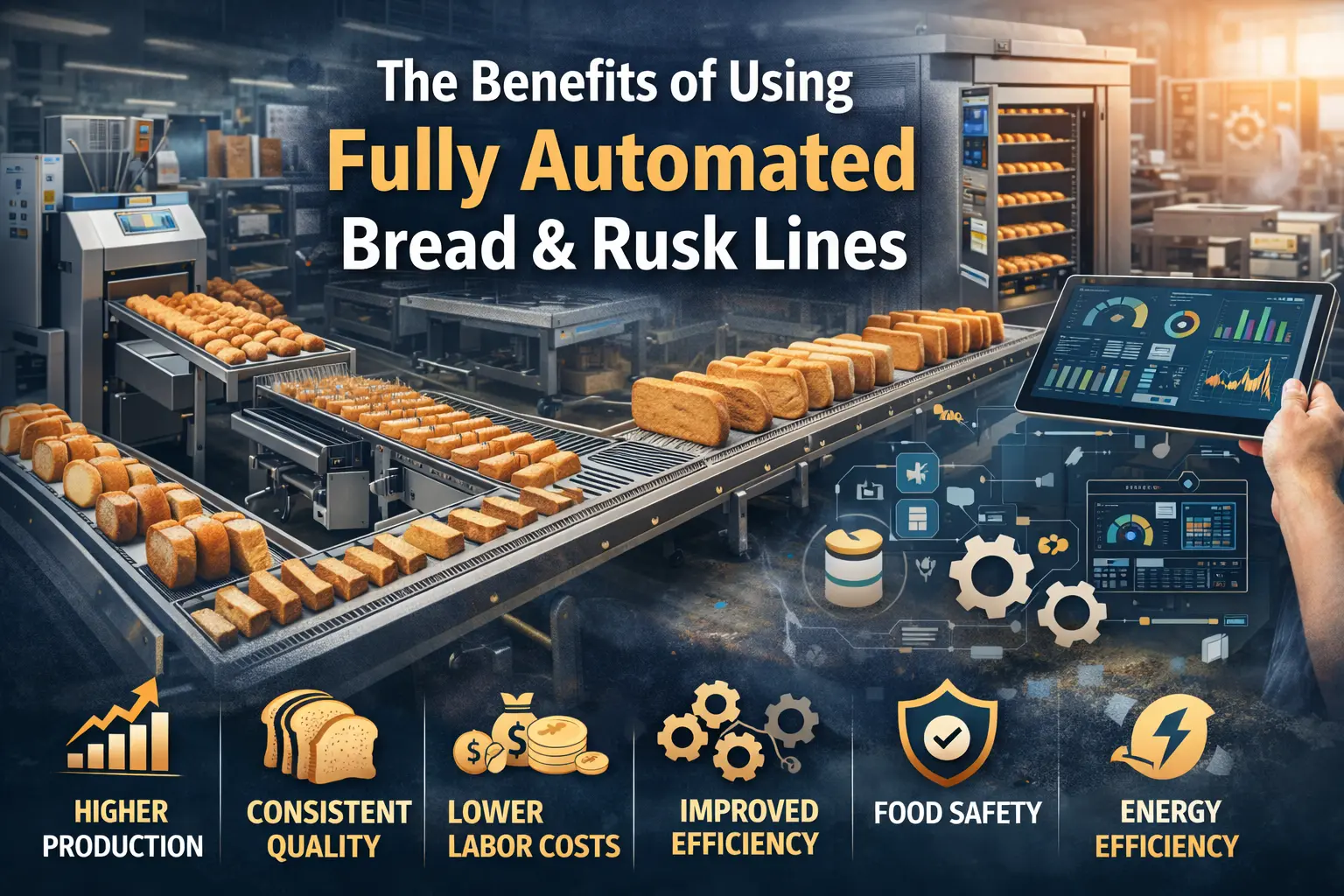 The Benefits of Using Fully Automated Bread & Rusk Lines