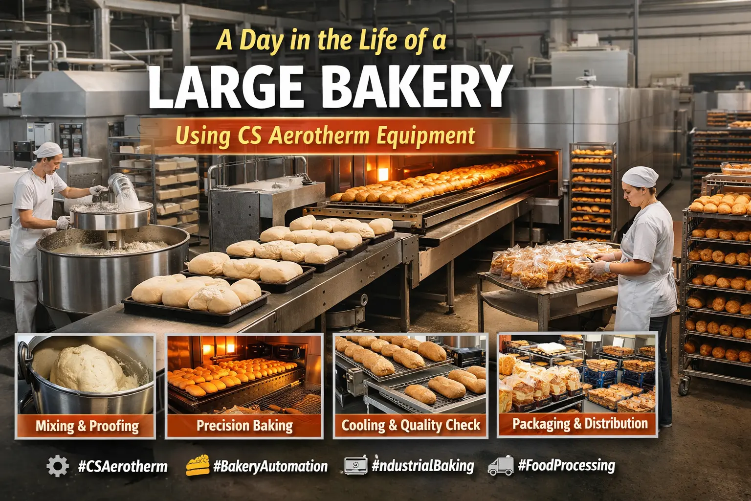A Day in the Life of a Large Bakery Using CS aerotherm Equipment!