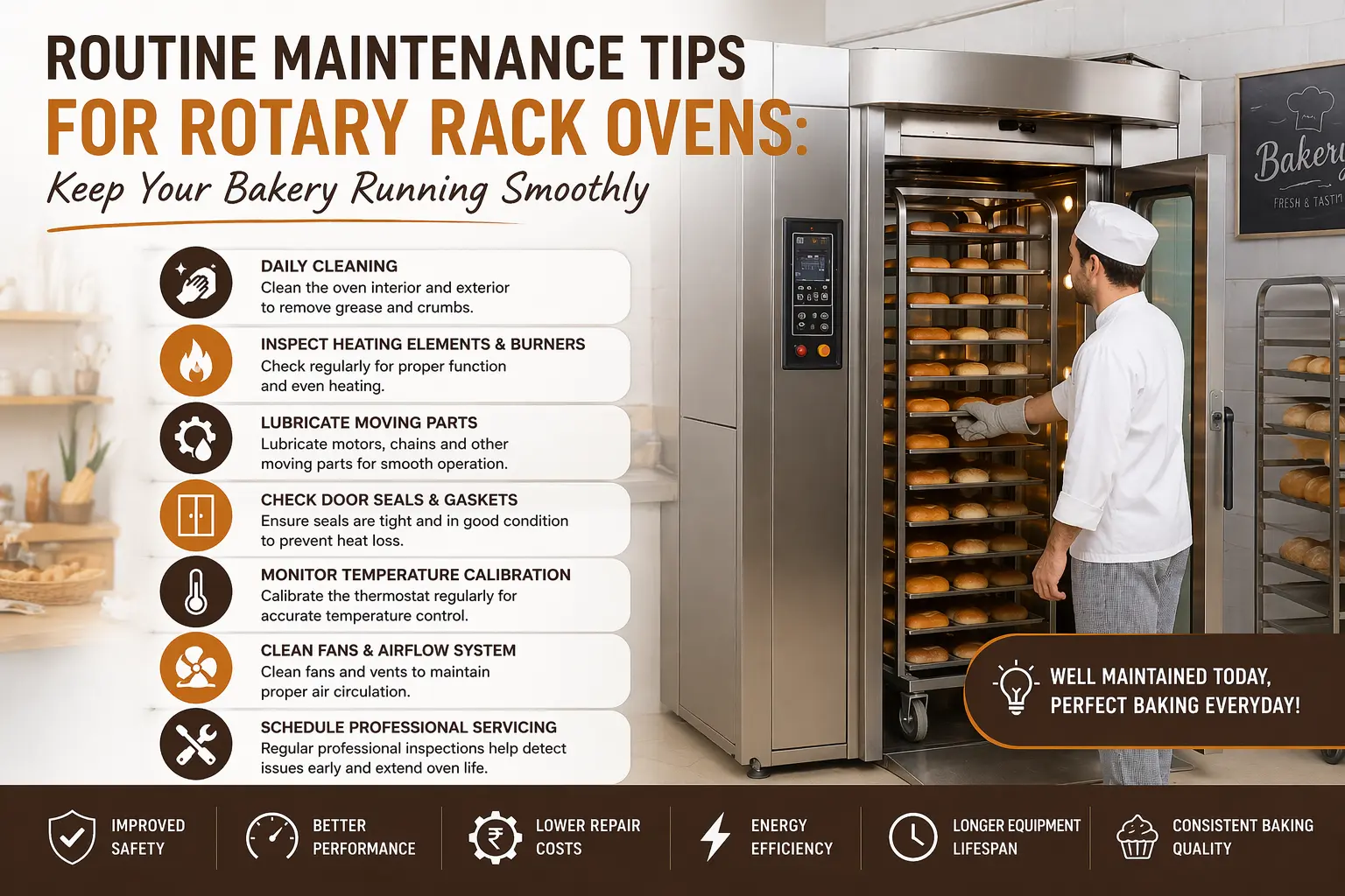 Routine Maintenance Tips for Rotary Rack Ovens!