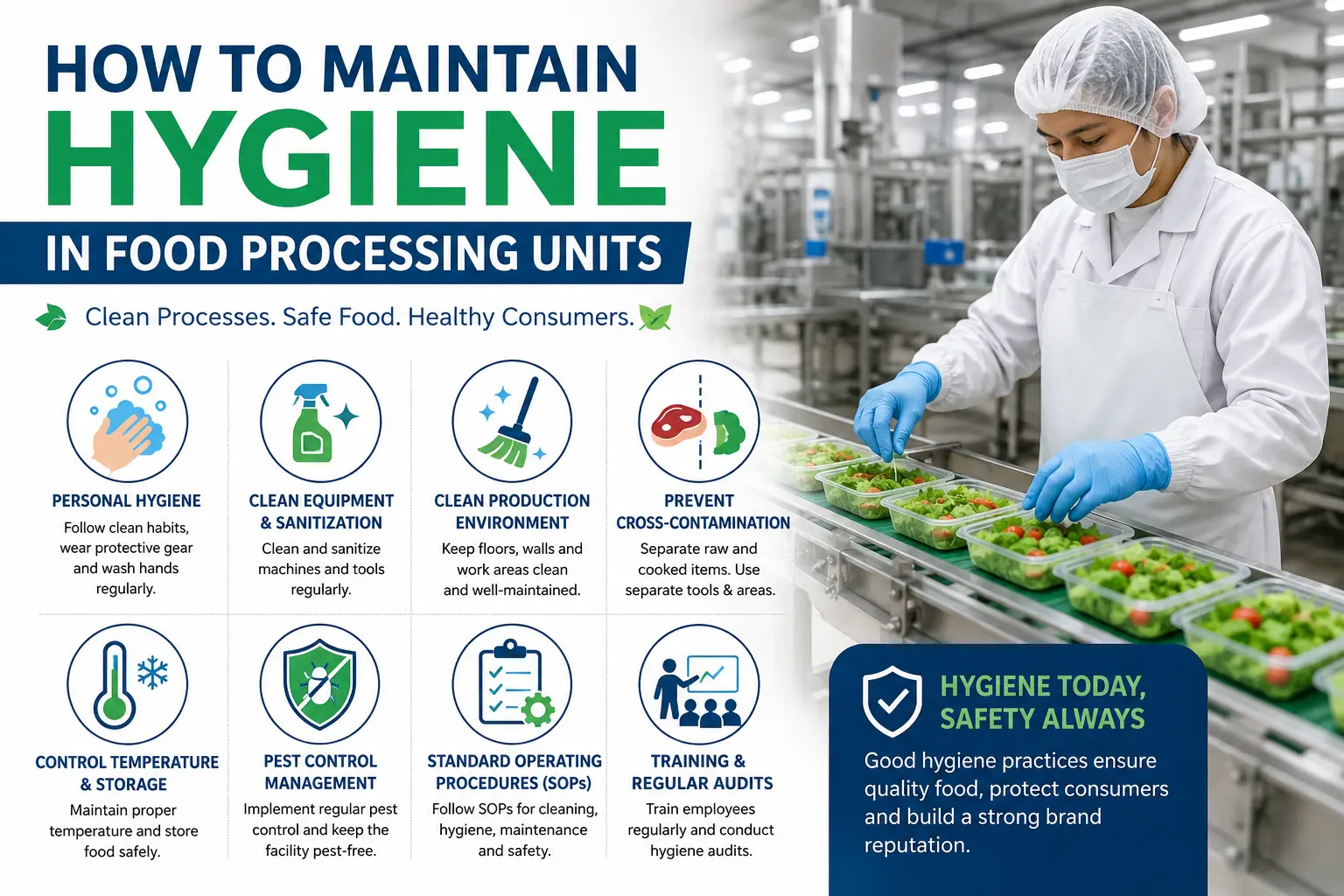 How to Maintain Hygiene in Food Processing Units!