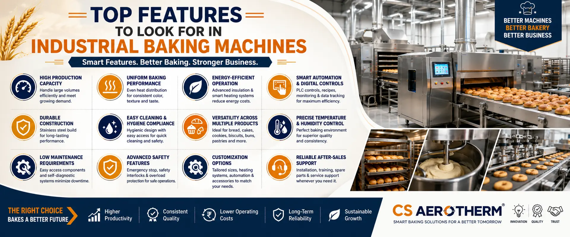Top Features to Look for in Industrial Baking Machines!