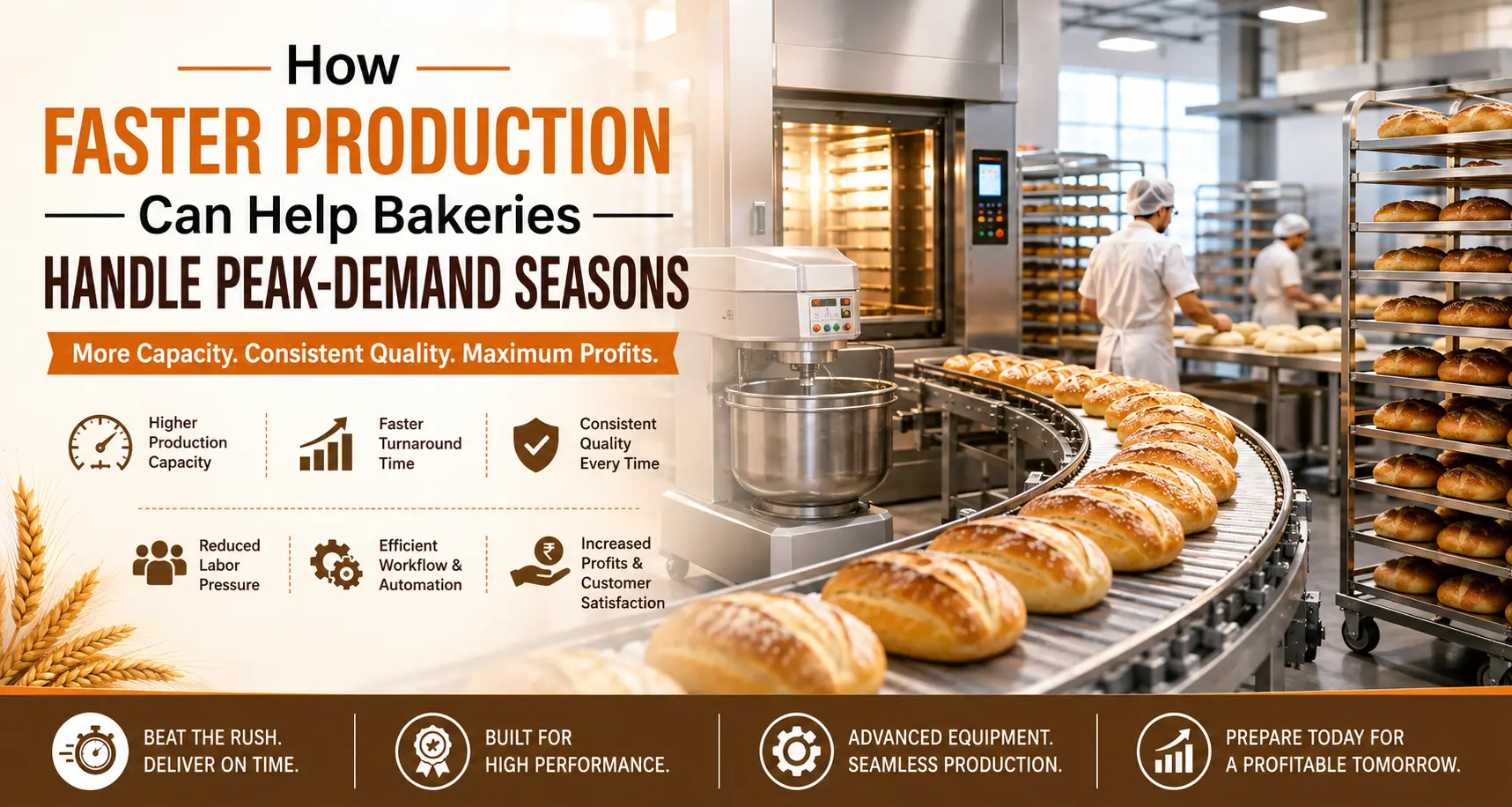 How Faster Production Can Help Bakeries Handle Peak-Demand Seasons!